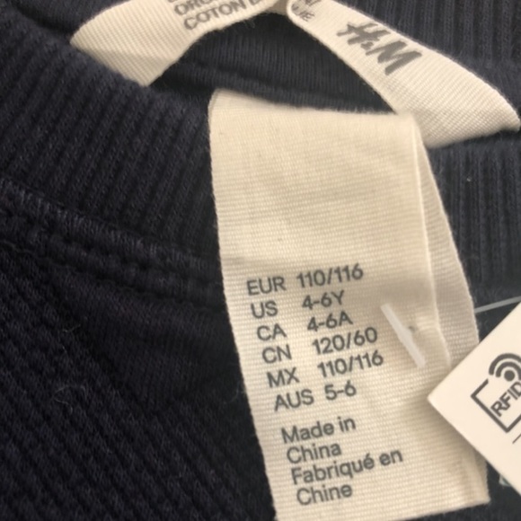 NWT H&M Heart Dot Sweatshirt Dress - Picture 3 of 3